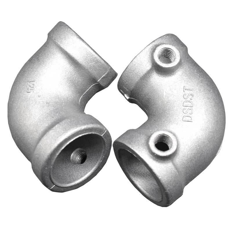 Black Aluminum Quick Release Pipe Fittings Key Clamp Fittings 90 Degree Elbow Structural Key Fittings