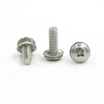 China Wholesale Sems M3 M7 Cross Recessed Slotted Machine Pan Head Bolt Combination Screws