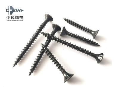 6X5/8 High Quality Cold Heading Quality Bugle Head Tapping Screw with Black Phosphate Coated Fine Thread Drywall Screws