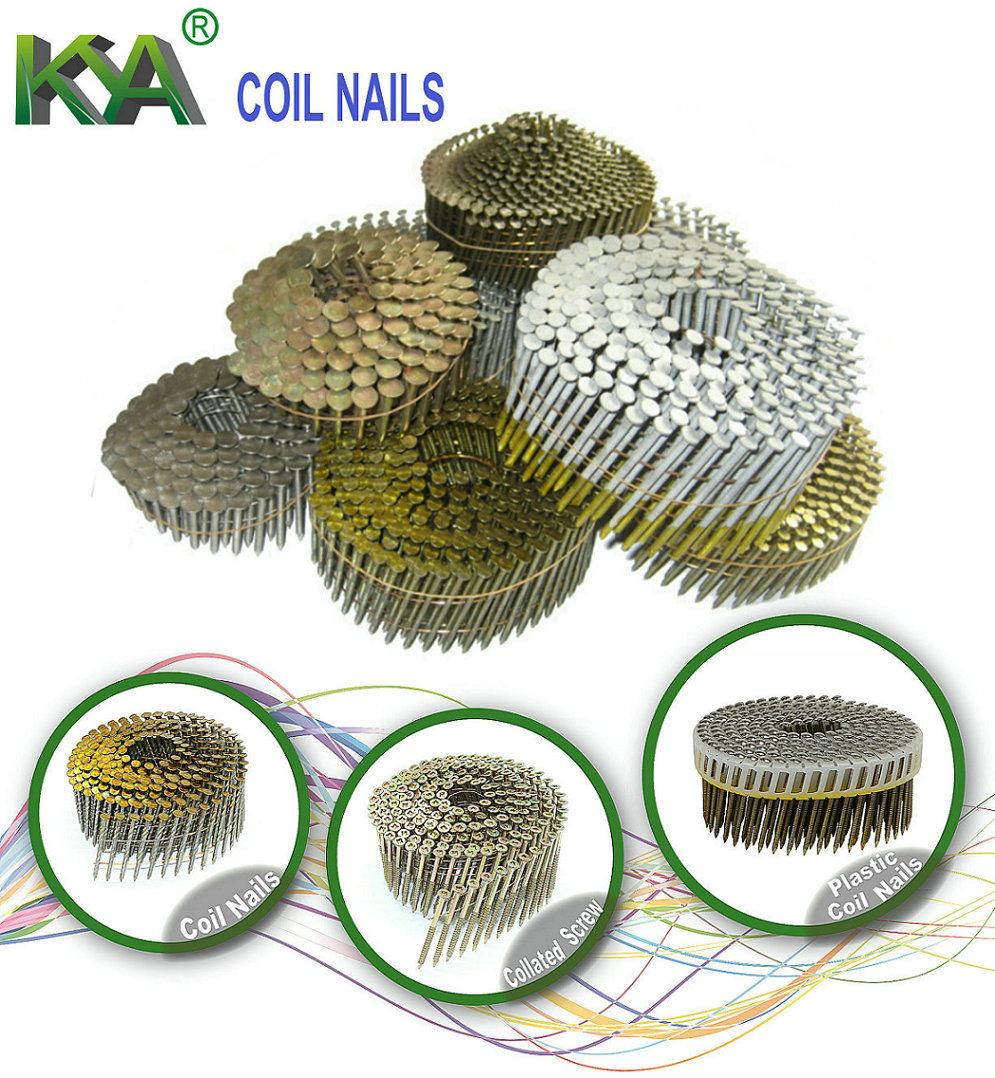 Electro Galvanized Smooth Shank Coil Roofing Nails