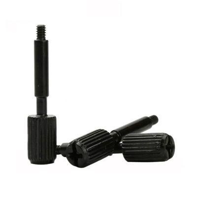 Balck Oxide Knurled Head Thumb Cross Slotted Machine Special Screw