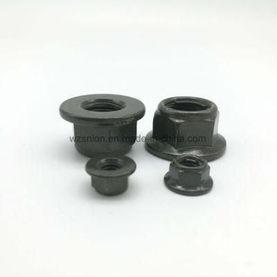 Army Green Zinc Hex Flange Nut Plated