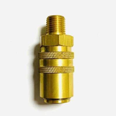 Hot Sales Brass Straight Male Threaded Quick Coupling of Water Fitting