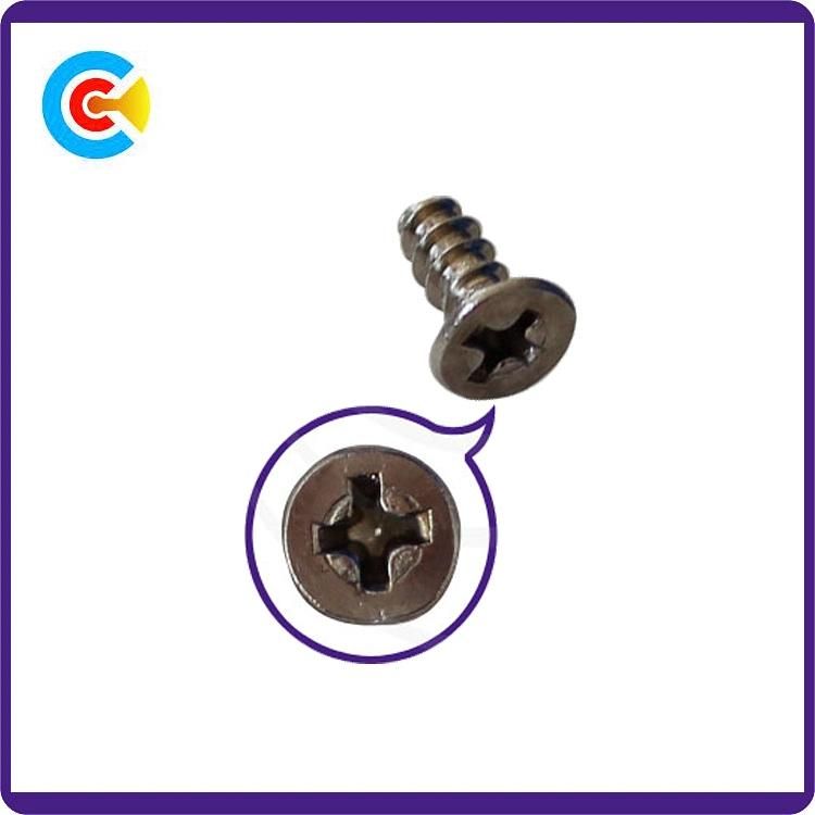 Fasteners Phillips/Cross Countersunk Head Self-Tapping Screws Csk Screw 1m Screws