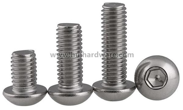 Stainless Steel Screws Hex Socket Button Head Machine Screws ISO7380