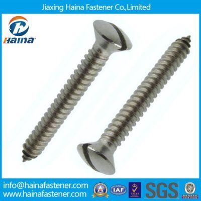 Stainless Steel Slot Raised Countersunk Head Tapping Screw