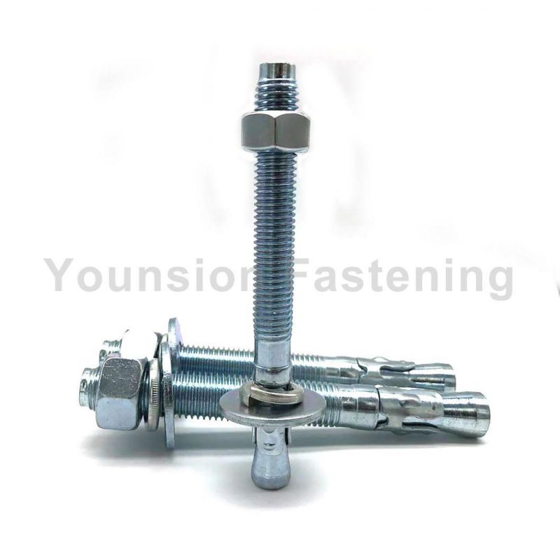 Carbon Steel with Mark Lined Wedge Anchor Through Bolt Anchor