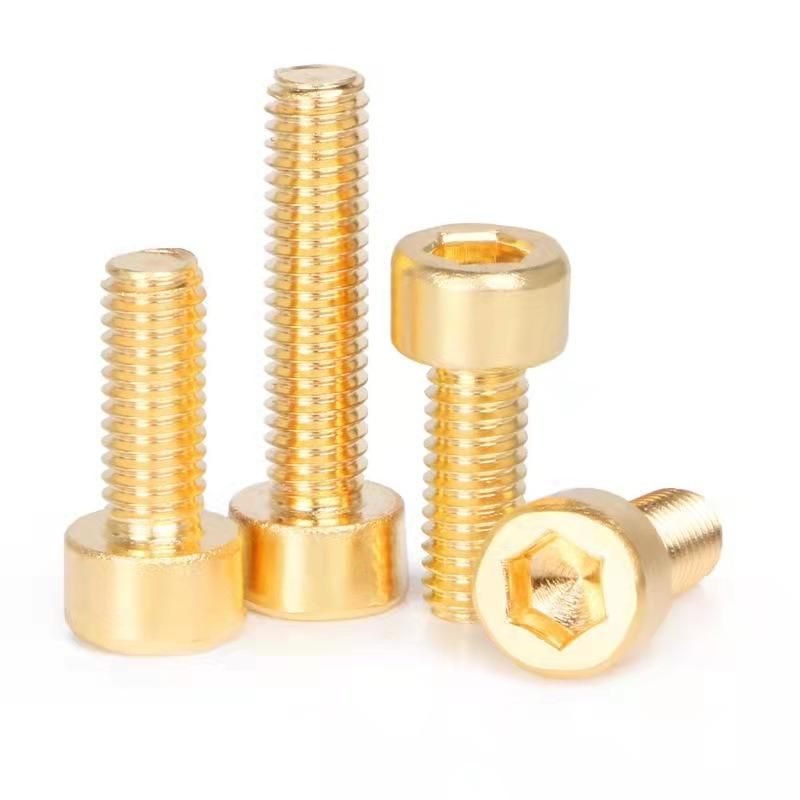DIN912 Brass M3 M4 M5 M6 M8 M10 M5 X 18mm Hex Socket Cap Screw