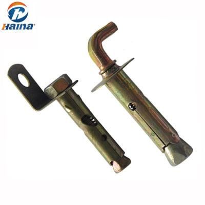 Carbon Steel Expansion Anchor Bolts/Standard Expansion Anchor Bolt/ Color Zinc Plated Carbon Steel Expansion Bolt/L Type Anchor Bolt