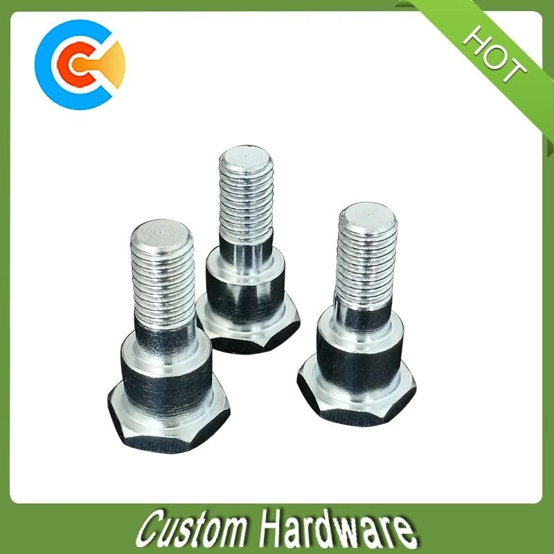 M8X12 Carbon Steel Galvanized Hex Head Step Shoulder Screw