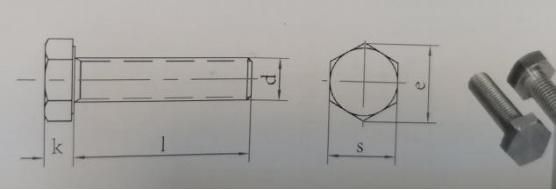 Stainless Steel DIN933 Hex Bolt with Nut and Washer Fastener