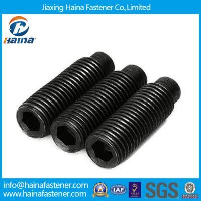 DIN915 Hexagon Socket Black Set Screws with Cone Point