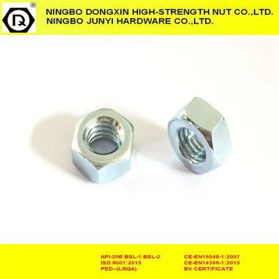 Hex Nuts Zinc Plated Fasteners DIN934 with Grade 6/8/10/12