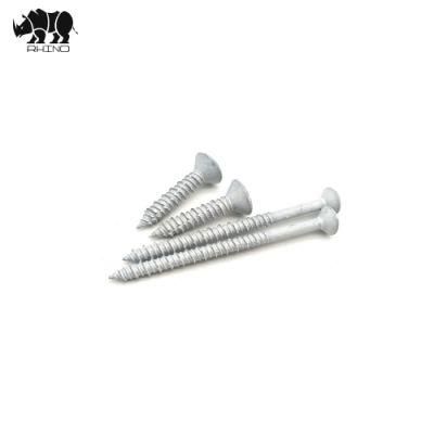 Flat Head Phillip Hilo Thread 1/4, 3/16 Inch Blue / White Ruspert Countersunk / Flat Head Tapcon Concrete Screw