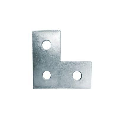 L Connector Seismic Accessories C-Shaped Steel Photovoltaic Bracket Plane Straight Plate Three-Hole Connector L-Type Connection Piece