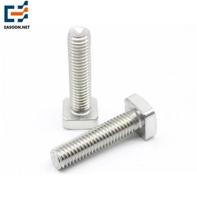 Square Head Double Start Screw T Type Bolt Stainless Steel 304 Square Bolt Carbon Steel T Bolt Brass T Handle Bolt
