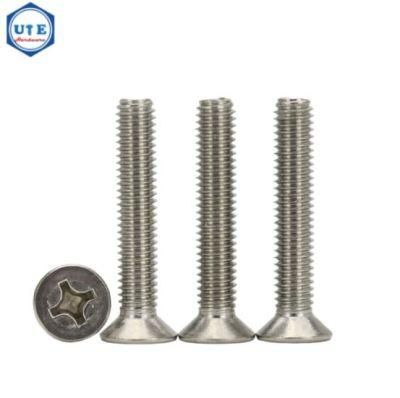 Stainless Steel 304 DIN965 Csk Head Phillips Drives Machine Screw