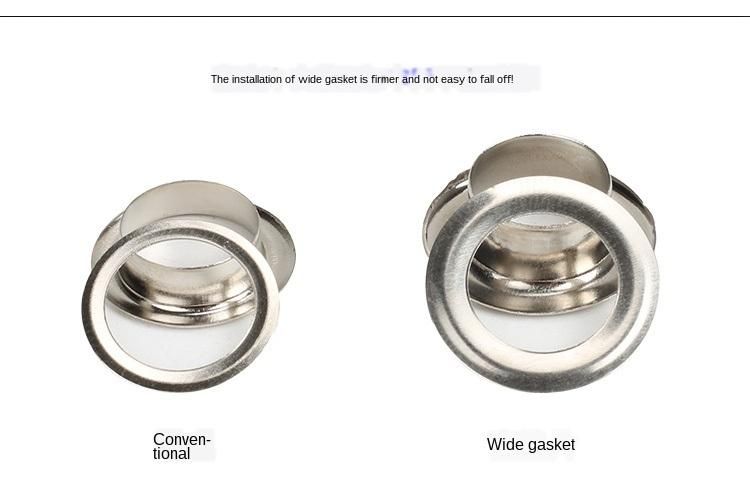 High-Foot Wide-Brimmed Corn Buckle Kt Board Advertising Printing Cloth Shoe Eye Buckle Hollow Rivet Sunshade Block Air Eye Water Eye Rivet