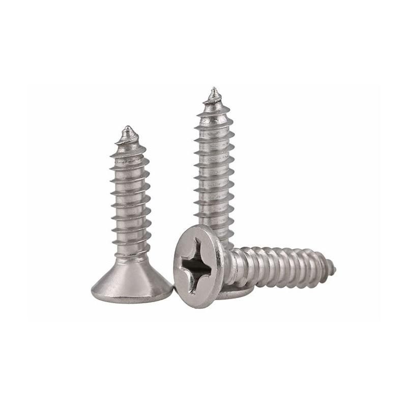Stainless Steel M3.5 Flat Head Self-Tapping Screws Drywall Screw with Bugle Head Wood Screw
