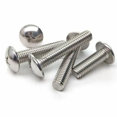 Stainless Steel 304/316 Machine Screw, Philips Mushroom Head Screw