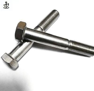 Chinese Fastener DIN931 Big Size M36 Stainless Steel A2-70 Hex Hexagon Bolts Made in China