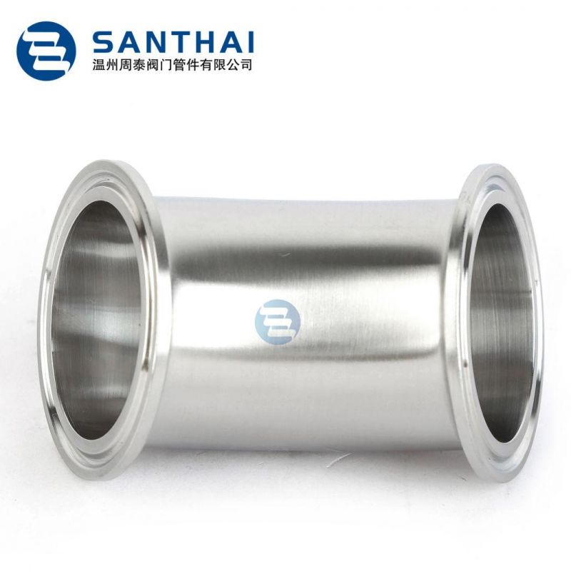 Food Grade Butt Weld Tri Clamp Stainless Steel 45 Degree Clamp Elbow