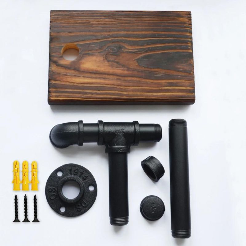 DIY Industrial Toilet Roll Kit Toilet Paper Holder Wood Toilet Tissue Holders