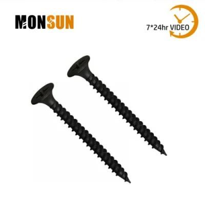 M3.5X35 Zinc/Phosphated Double Lead Fine Thread Phillips Bugle Head Black ceiling Drywall Screws