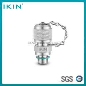 Ikin Carbon Steel Large Diameter Hydraulic Test Couplings Connecting Threads Test Point