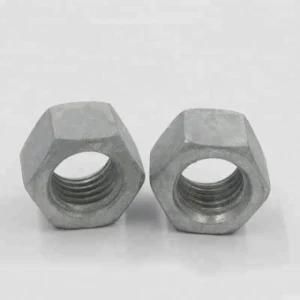 DIN934 Hot Zinc Plated M10 M12 M14 M15 M16 DIN 934 M17 Hex Nut ISO 4034