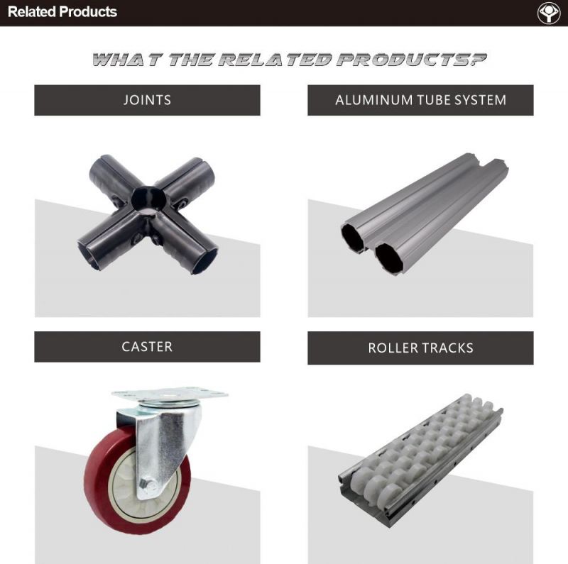 Pipe Fitting Parallel 2 Way Joint for Lean Manufacturing/ Low Cost Intelligent Automation/ Rack/ Cart/ Workbench/ Production Line