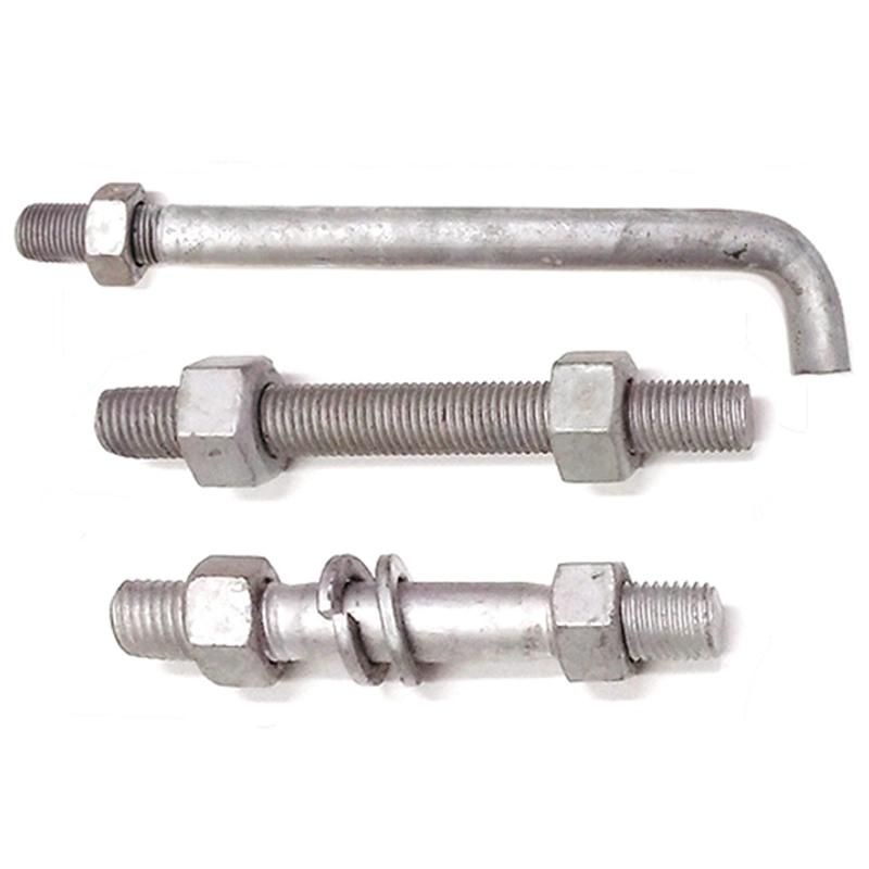 Grade 4.8 Hot DIP Galvanized L Type Foundation Bolt