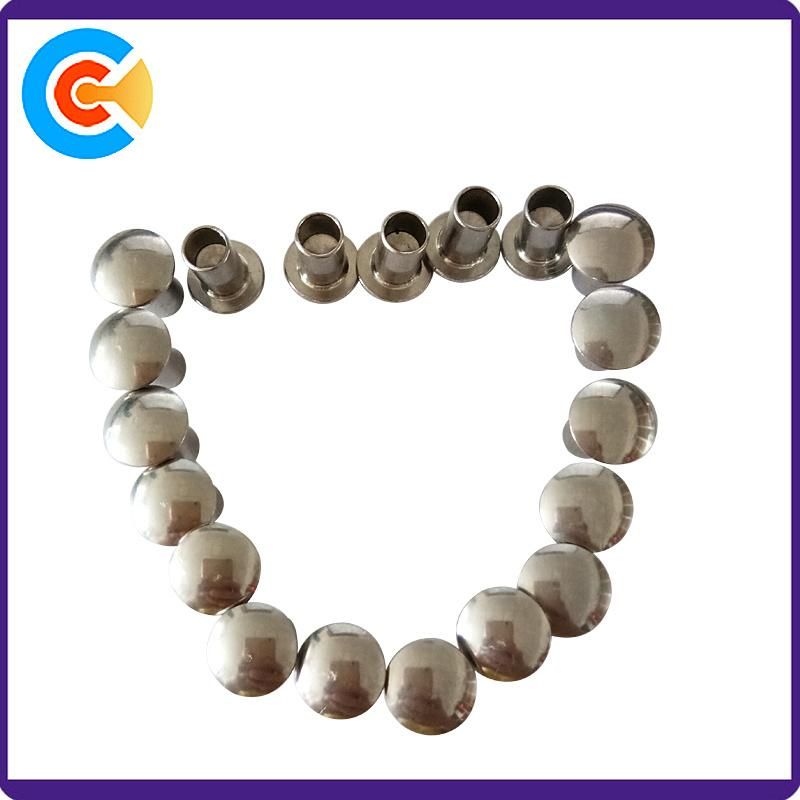 M6 Aluminum Mushroom Head Rivet Polished Stainless Steel Rivet