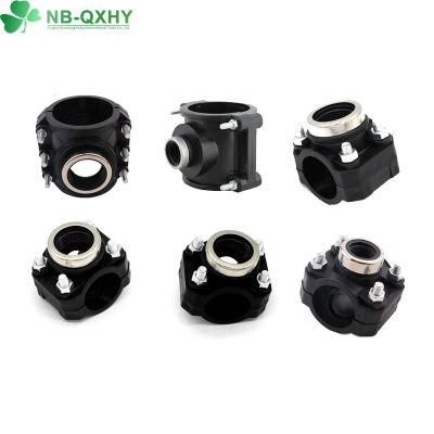 Good Quality Plastic PP Compression Fittings Clamp Saddle for Irrigation Field