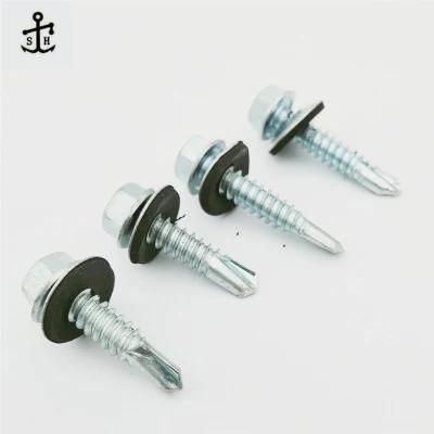 5.5 X 25 DIN 7504K Hexagon Head Self Drilling Screws Made in China