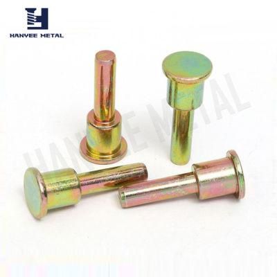 Color Zinc Plate Stud Rivet with Heavy Milling