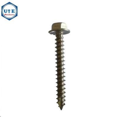 Stainless Steel 316 Hex Indent Flange Self Tapping Screw Type 17 (hardware &amp; fasteners)