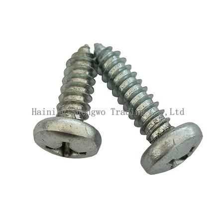 Hardware Fasteners Phillips Recess Pan Head Self Tapping Screws DIN7981