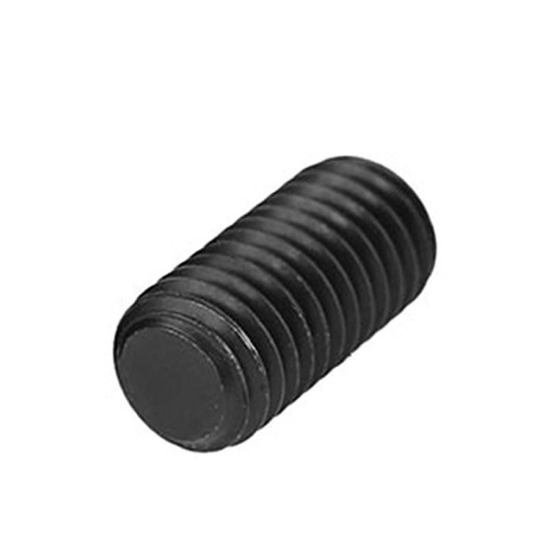 DIN913 Hexagon Socket Set Screw with Flat Point, Grub Screw, Black Oxide. 12.9