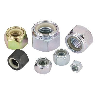 DIN985 Nut and Bolt High Strength Hex Nylock Nuts with Nylon Insert