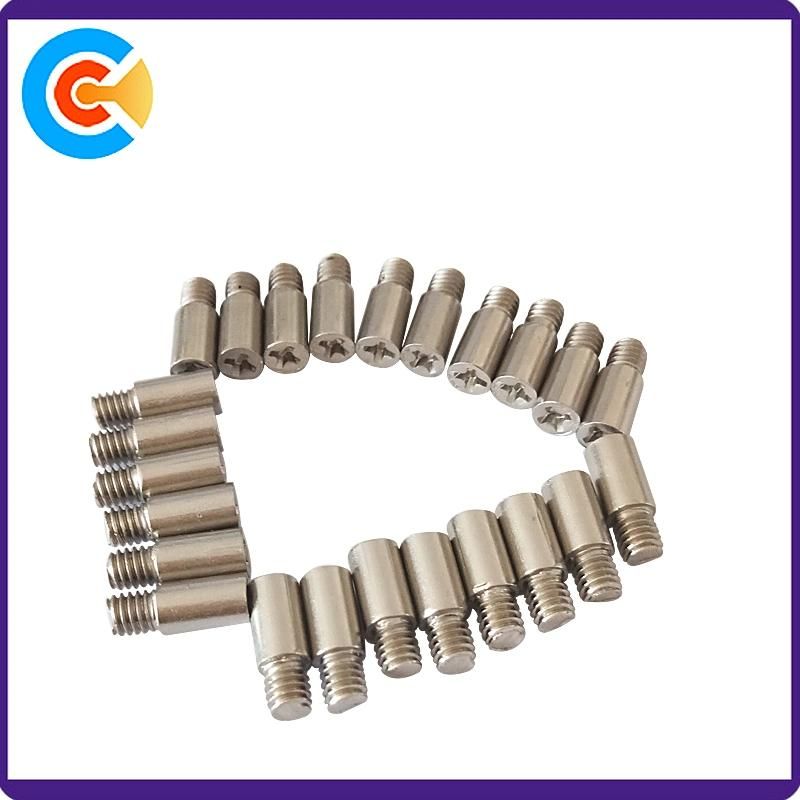 Stainless Steel M3 M4 M6 Slotted Headless Screw