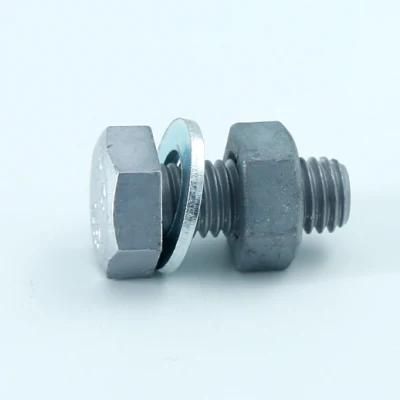 Caborn Steel Stainless Steel DIN933 Bolt and Nut with Washer HDG