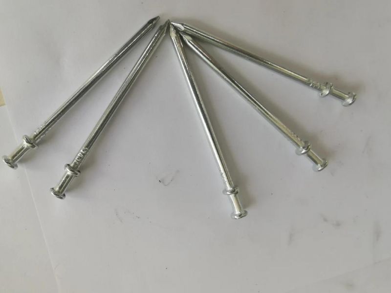 Factory Hot Sale Supply Polished Double/ Two/Duplex Head Nail