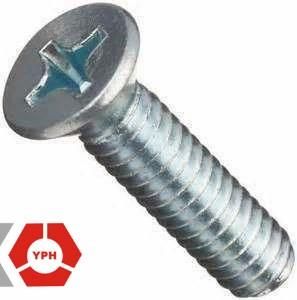 DIN 965 Cross Recessed Countersunk Head Flat Head Machine Screw Bolt