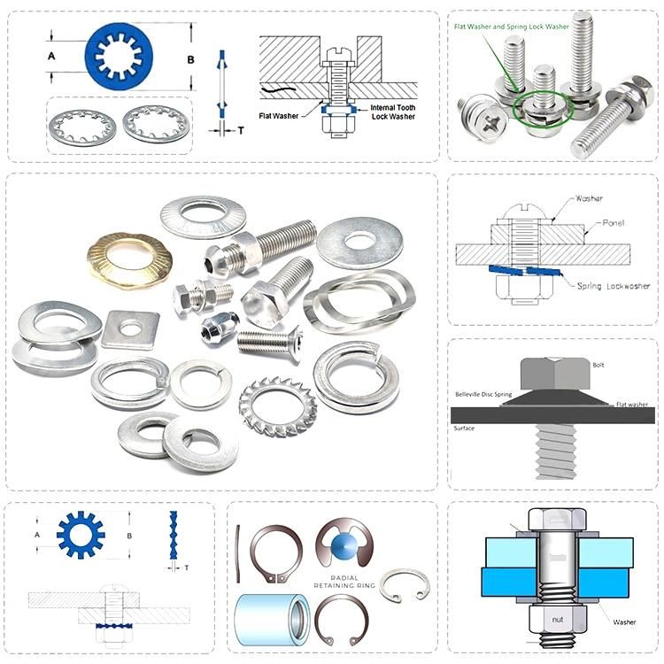 304 316 Stainless Steel DIN6798A Serrated Lock Washer with External Teeth