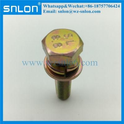 Grade8.8 Yellow Zinc Screw High Strength High Tensile