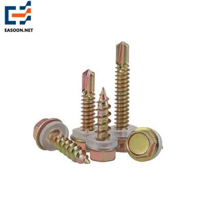 Yellow Zinc Plated 4.8 Screw Steel Self Drilling Screw M4.2 M4.8