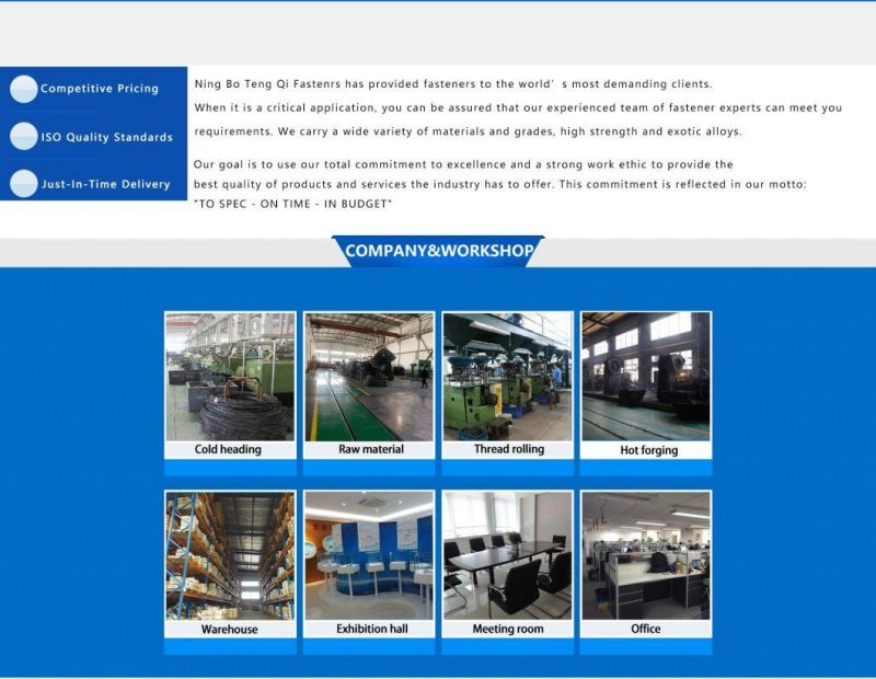 Customized Fasteners Self Drilling Tapping Wooden/Concrete/Chipboard/Roofing/Drywall/Hex Flange Cap Socket/Custom Stainless Steel Nut Washer Machine Bolt Screw