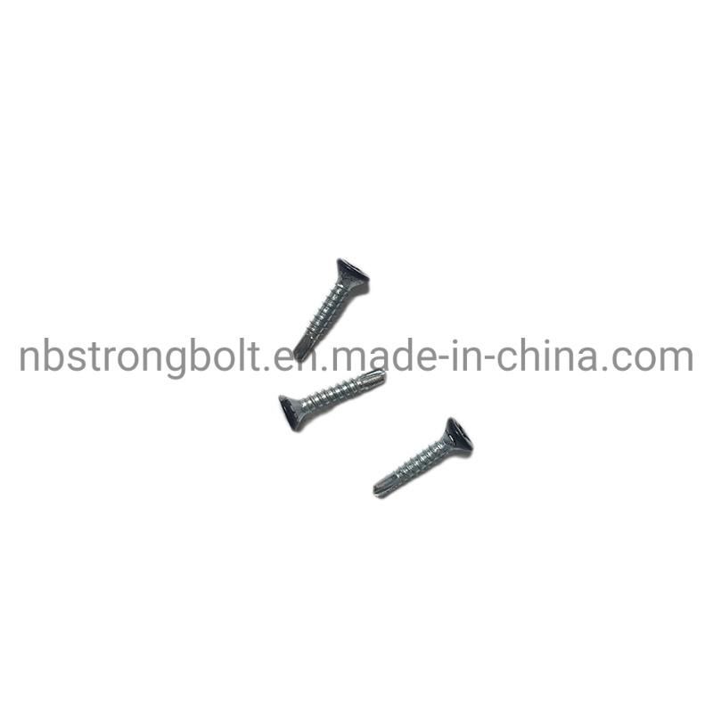 Countersunk Head Self Drilling Screw with Ral 9017 Head Painted