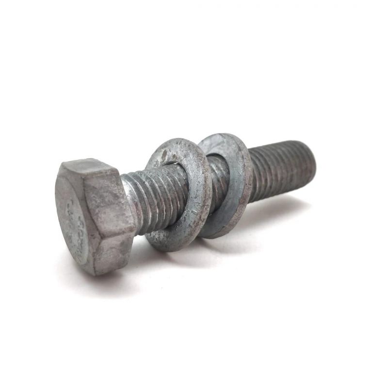 8.8gr 4.8 Grade Galvanized Zinc Plated Full Thread Hex Bolts